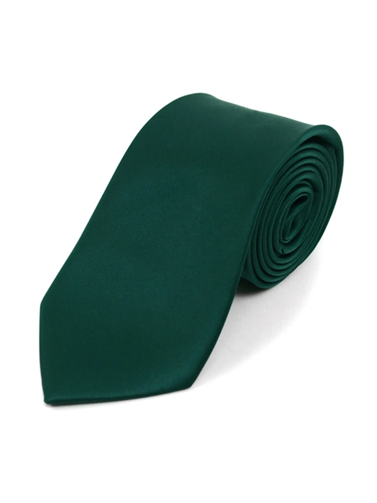 Boy's Age 12-18 Solid Color Poly Neck Tie